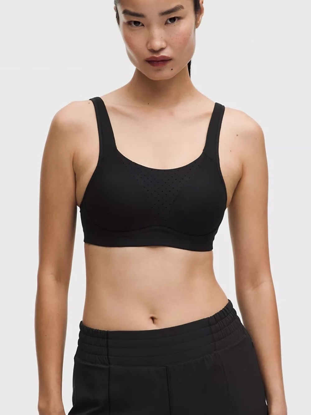 Lululemon Run Times Bra High Support Black Bra 34B